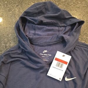Nike Dri-FIT Navy Hoodie Tee